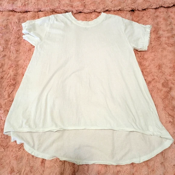 Free People FP Movement Leg Day Tee In White, Oversized XS - Picture 10 of 12
